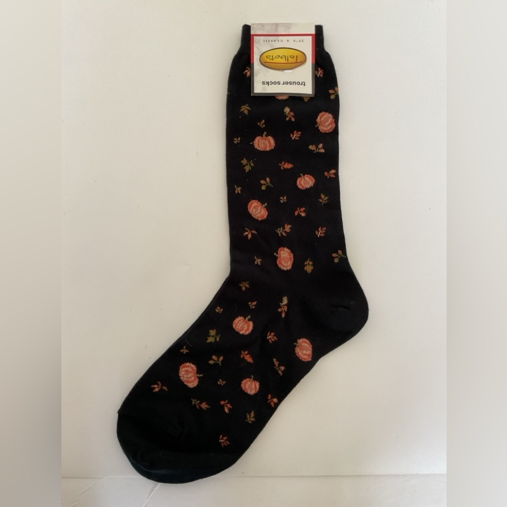 Talbots Pumpkin Fall Trouser Socks NWT